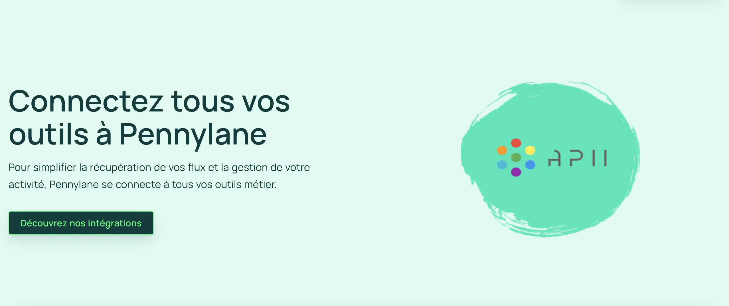 Logo de certification du partenariat officiel entre Pennylane et l'ERP APii